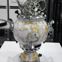 سماور گازی کار تهران/طرح سنگ8.10لیتری قوری سرامیکی|سماور، چای‌ساز، قهوه‌ساز|زاهدان, |دیوار