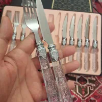 فروش کاردوچنگال میوه خوری یونیک ،دسته شاین دار