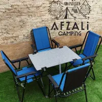 صندلی تاشو فوم دار همراه با میز استراکچر|کوهنوردی و کمپینگ|تهران, فلاح|دیوار