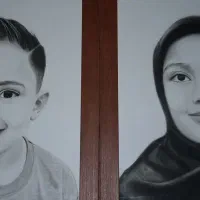 سفارش حرفه ای چهره سیاه قلم|تابلو، نقاشی، عکس|قم, نیروگاه|دیوار