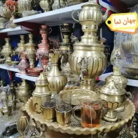 کل ست 20تکه سماور ذغالی همه روهم ALL زغالی B برنجی