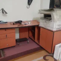 میز مدیریتی ال و کتابخانه
