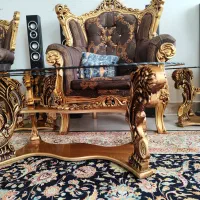 مبلمان استیل سلطنتی ۹ نفره|مبلمان خانگی و میز عسلی|خمین, |دیوار