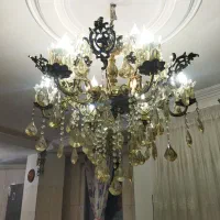 لوستر تمام برنجی سنگین|لوستر و چراغ آویز|قدس, شهر‌قدس|دیوار