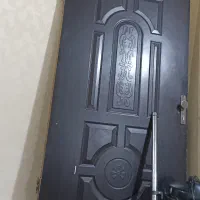 درب ورودی چوبی با چهارچوب آهنی