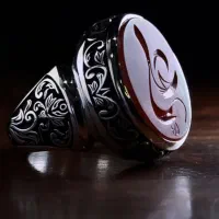 انگشتر عقیق سرخ بحرینی