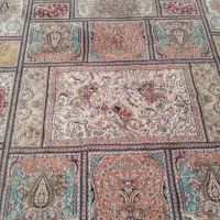 جفت فرش خشتی12متری سورمه ای