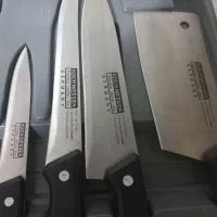 سرویس چاقو آشپزخانه آلمانی به همراه تخته گوشت|ظروف پخت‌وپز|کرج, دهقان ویلا|دیوار