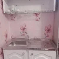 کابینت آماده زیر سینک‌ و ابچکان وشیر کامل در حد نو