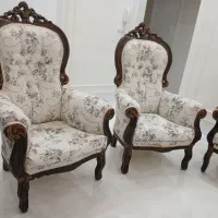 مبل سلطنتی 9 نفره چوب گردو|مبلمان خانگی و میز عسلی|تربتحیدریه, منصوریه|دیوار