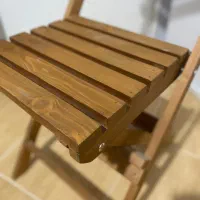 میز و صندلی چوبی تاشو