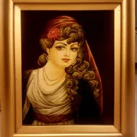 تابلو فرش دستباف تبریز پر از ابریشم