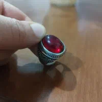 انگشتر یاقوت نقره