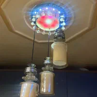 لوستر سه شاخه  دو حالته