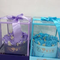 گل ربانی باکس شیشه ای