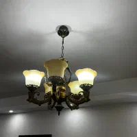 لوستر5شاخه برنز