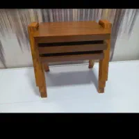 فروش  میز عسلی سه تیکه  طرح گردویی روشن، براق