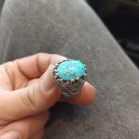 انگشتر فیروزه رکاب نقره