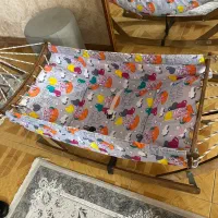 گهواره ننو در حد نو با پشه بند مارک danini