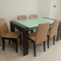 میز و صندلی غذاخوری وارداتی (ترکیه ای) ۶ نفره