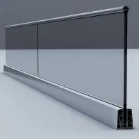 اجرای انواع نرده شیشه ای|مصالح و تجهیزات ساختمان|قم, شهرک سازمان آب|دیوار