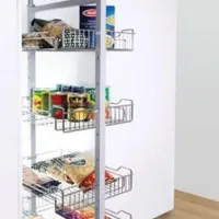سبد سوپری کابینت آشپزخانه (نظم دهنده ـ۳ طبقه ریلی)