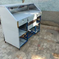 میز کار رستوران نو نو استیل طلایی با قفل|کافیشاپ و رستوران|ری, شهرک نظامی|دیوار