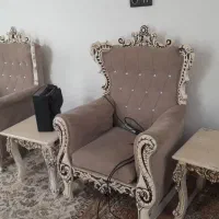 فروش یه دست مبل هفت نفره همراه با عسل خوری|مبلمان خانگی و میز عسلی|مشهد, گاز|دیوار