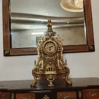 ساعت و شمعدان برنز کلکسیونی|کلکسیون اشیاء عتیقه|مشهد, شهید بهشتی|دیوار