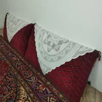 پشتی دست بافت ترکمنی.