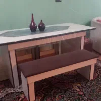میز نهار خوری ۸نفره دست ساز وبسیار جمع وجور