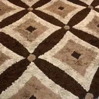 دوعددگلیم فرش پرز بلند۹متری