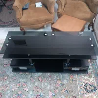 میز تلوزیون چرخ دار MDF شیشه‌ای (مناسب تا 50 اینچ)|میز تلویزیون|مشهد, آبکوه|دیوار