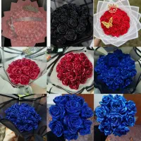 دسته گل روبانی با رنگ و باکس مورد علاقه ی شما|گل مصنوعی|شاهینشهر, عطار|دیوار