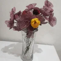 گلدان با گل هایش|گل مصنوعی|اردبیل, |دیوار