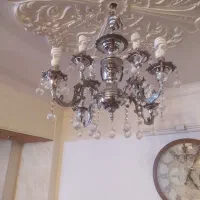 یک جفت لوستر برنز در حد نو|لوستر و چراغ آویز|اصفهان, باغ فدک|دیوار