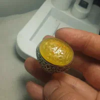 انگشترعمل غلام و عقیق سیاه سرخ