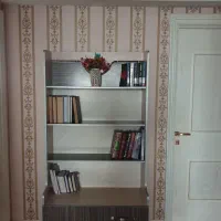 کتابخانه MDF بزرگ و جادار سالم دارای ۲ کشو