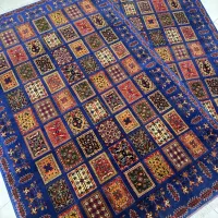 فرش دستبافت جفت تمام کرک نقش خشتی/اقساط