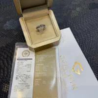 حلقه و پشت حلقه جواهر الماس معدنی با شناسنامه GIA|جواهرات|تهران, ایوانک|دیوار