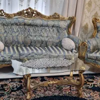 مبل نه نفره دوتاعسلی ومیزوسط کاملاسالم قیمت۲۰ملیون|مبلمان خانگی و میز عسلی|قرچک, میرزائی شمالی|دیوار