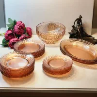 سرویس پیرکس صورتی اصل فرانسه