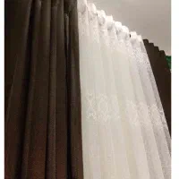 نگذار فرصت از دست بره.پرده اسلپ لیوما قهوه‌ای CL35|پرده، رانر، رومیزی|ساری, |دیوار