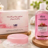 تونر و صابون (۳عددی) روشن کننده و لایه بردار لک