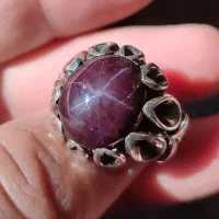 انگشتر نقره استار طبیعی