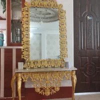 آینه کنسول طرح برنزسایزبزرگ