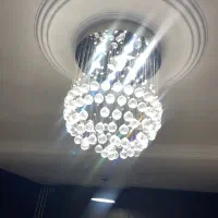 لوستر کریستالی ۲ عدد|لوستر و چراغ آویز|کرج, فاز ۳ مهرشهر|دیوار