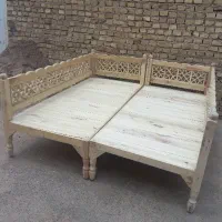 مبل سه نفره چوبی(تولیدی)|مبلمان خانگی و میز عسلی|یزد, |دیوار