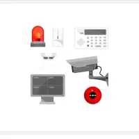 4عدد دوربین .به همراه دزدگیر وسیستم اعلان حریق