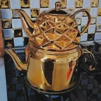 کتری قوری طلایی